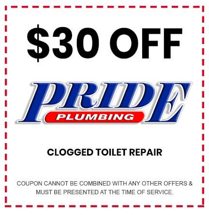 clogged toilet repair coupon
