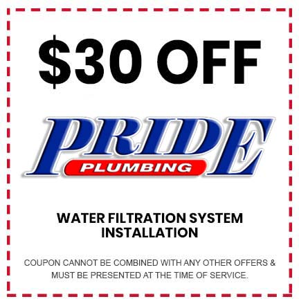 Water filtration discount coupon