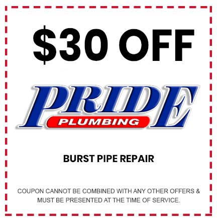 Burst pipe repair coupon